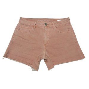 American Eagle women's‎ 4" super stretch hi-rise shortie raw hem summer shorts 6